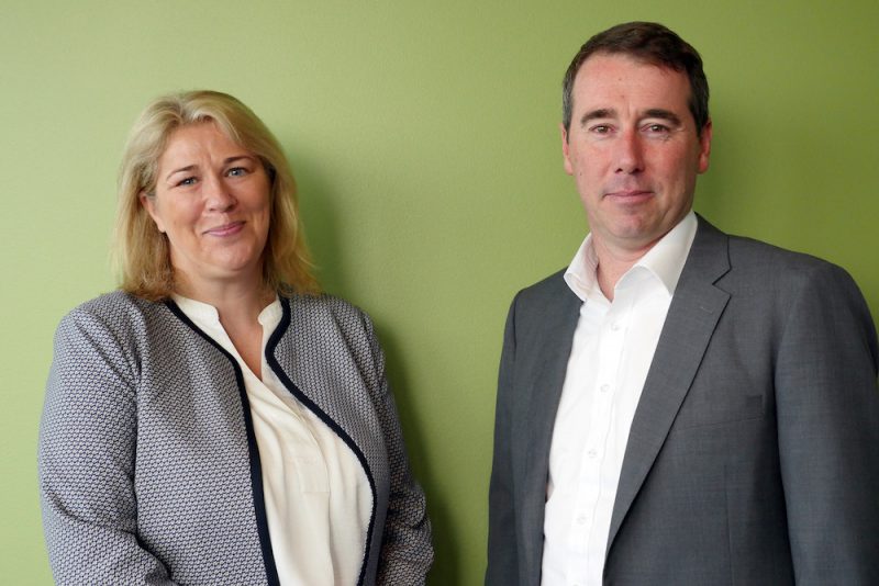 Adrian Fisk with TCC and Recordsure founder, Joanne Smith.