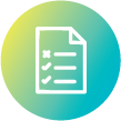 checklist in gradient circle