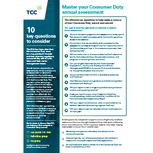 TCC consumer duty annual assessment thumbnail